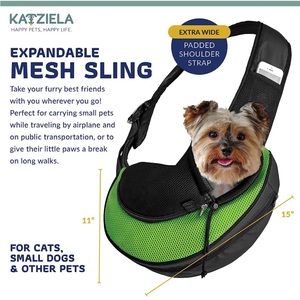 Sling carrier for pets under 10lbs